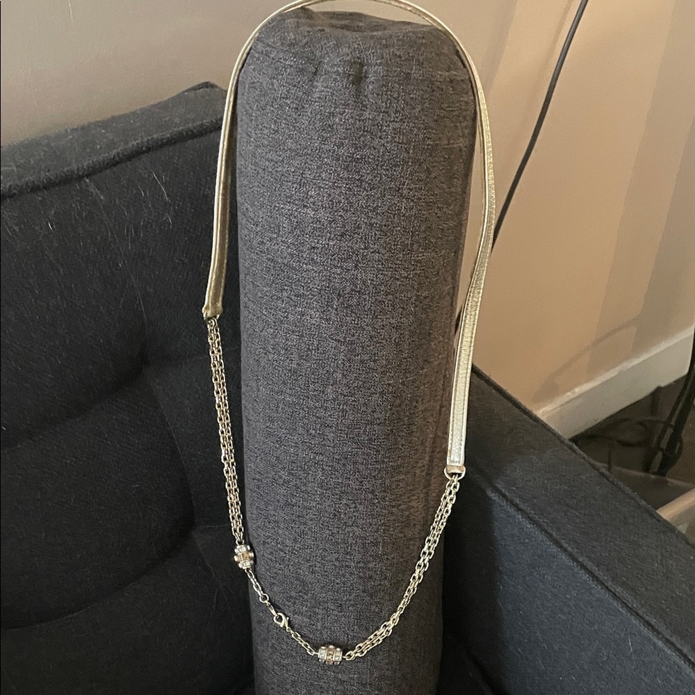 Elegant Judith Liber evening Gold Chain & leather Strap for Women's Bag